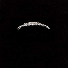 太子珠宝18K白金镶钻石戒指14分女款经典简约款钻石戒指RG007339