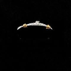 太子珠宝18K红金镶钻石戒指7分女士时尚戒指送女友礼物G006448